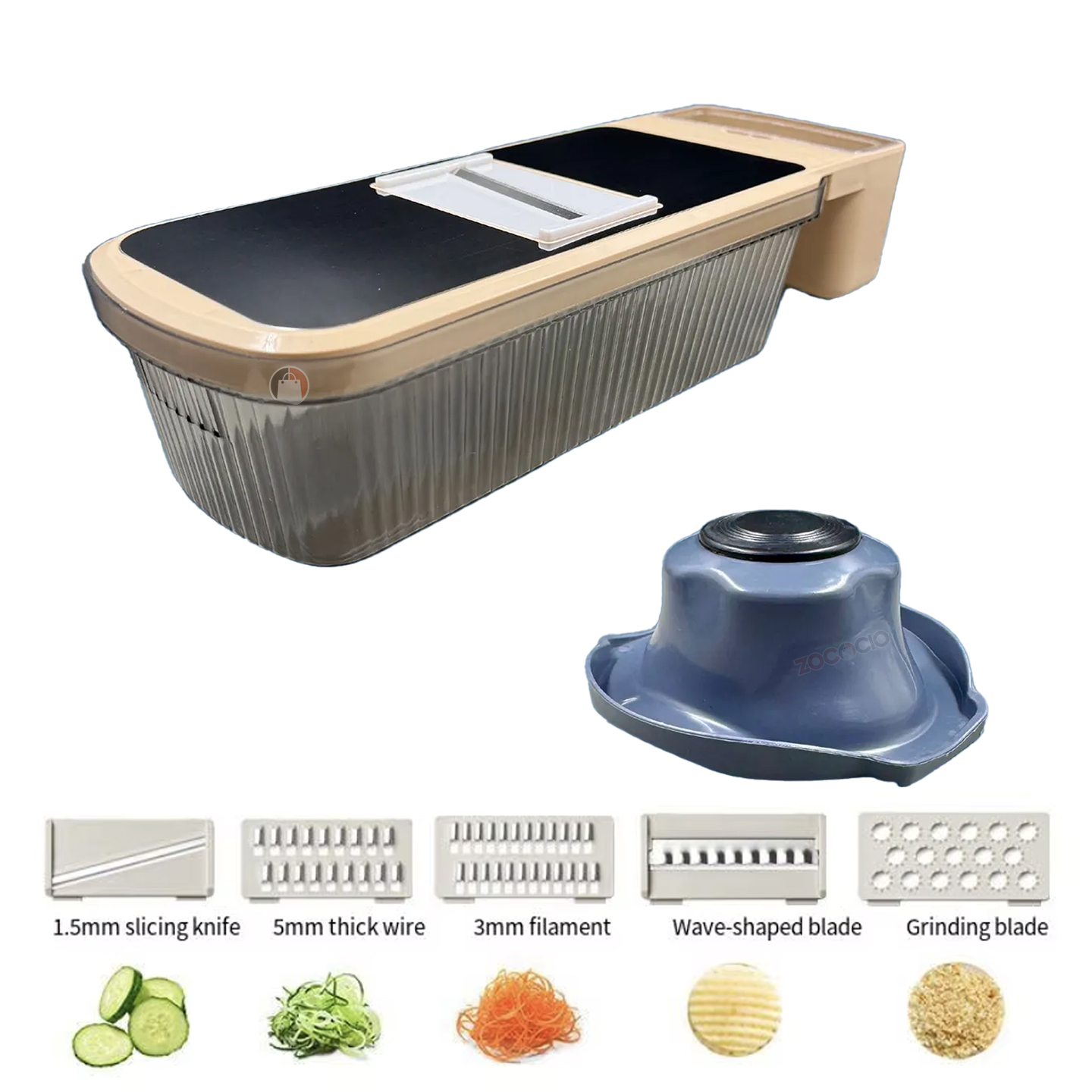 Miniatura 4 de Mandolina Rayador Cortador De Vegetales